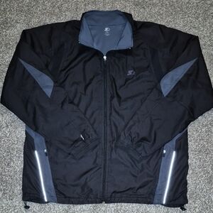 Vintage STARTER Black and Gray Windbreaker